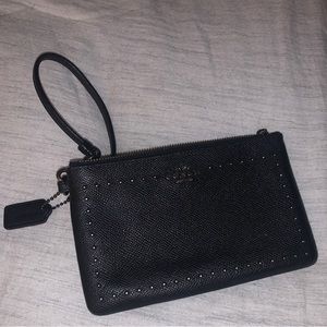 Black coach wristlet used once